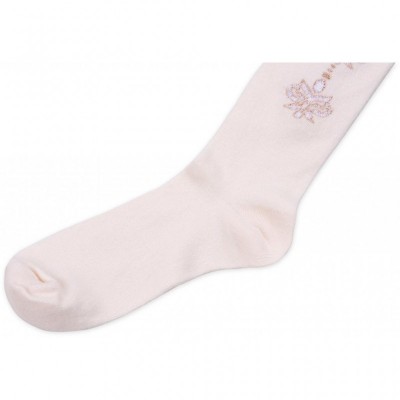 Колготки UCS SOCKS с розовыми цветочками по бокам (M0C0301-0876-3G-beige)