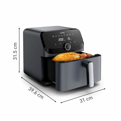 Мультипіч Tefal Easy Fry Mega, 1700Вт, чаша-7.5л, сенсорне керув., 8 програм, пластик, темно-сірий