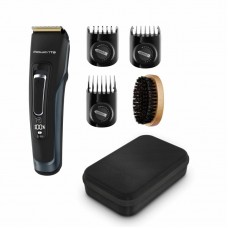 Машинка для стрижки Rowenta Advancer, для бороди, вусів, голови, мережа+акум., роторний мотор, насадок-3, кейс, титан.напил., темно-синій Машинка для стрижки Rowenta Advancer, для бороди, вусів, голови, мережа+акум., роторний мотор, насадок-3, кейс, титан.напил., темно-синій