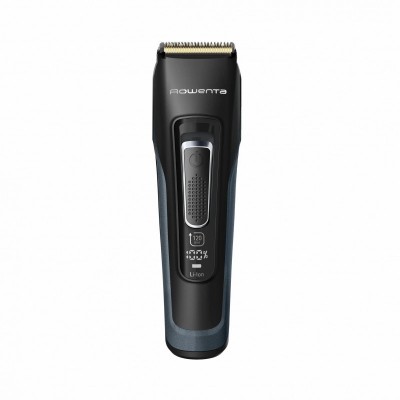 Машинка для стрижки Rowenta Advancer, для бороди, вусів, голови, мережа+акум., роторний мотор, насадок-3, кейс, титан.напил., темно-синій
