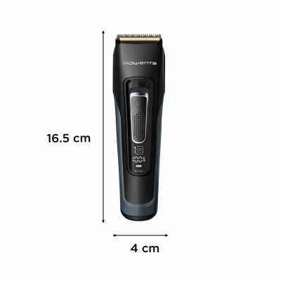 Машинка для стрижки Rowenta Advancer, для бороди, вусів, голови, мережа+акум., роторний мотор, насадок-3, кейс, титан.напил., темно-синій