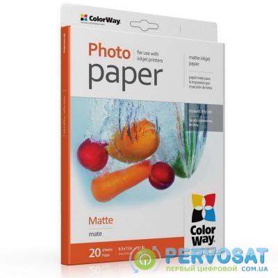 Бумага ColorWay Letter (216x279mm) matte (PM190020LT)