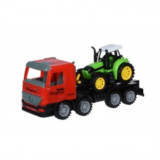 Машинка енерціонная Same Toy Super Combination Тягач червоний з трактором 98-84Ut-1