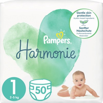 Подгузник Pampers Harmonie Newborn Размер 1 (2-5 кг) 50 шт (8006540156513)