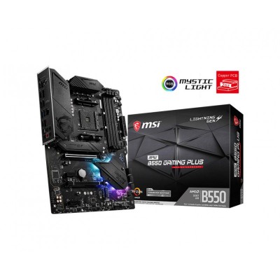Материнcька плата MSI MPG B550 GAMING PLUS sAM4 B550 4xDDR4 HDMI DP ATX Материнcька плата MSI MPG B550 GAMING PLUS sAM4 B550 4xDDR4 HDMI DP ATX