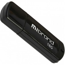 USB флеш накопичувач Mibrand 16GB Grizzly Black USB 2.0 (MI2.0/GR16P3B) USB флеш накопичувач Mibrand 16GB Grizzly Black USB 2.0 (MI2.0/GR16P3B)