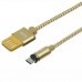 Дата кабель USB 2.0 AM to Micro 5P 1.0m Gravity series Magnetic gold Remax (RC-095M-GOLD)