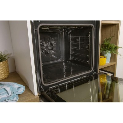 Духова шафа Gorenje BPSA6747A08BGWI електрична, 77л, A+, пара, дисплей, Wi-Fi керування, піроліз, готув. на різн рівнях, чорний