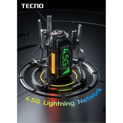 Смартфон TECNO Spark Go 1 (KL4) 6.67" 3/128ГБ, 2SIM, 5000мА•год, Startrail Black