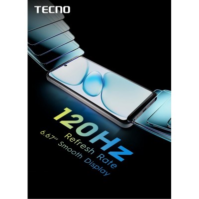 Смартфон TECNO Spark Go 1 (KL4) 6.67" 3/128ГБ, 2SIM, 5000мА•год, Startrail Black