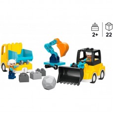 Конструктор LEGO DUPLO Town 3-в-1 Будівельна техніка