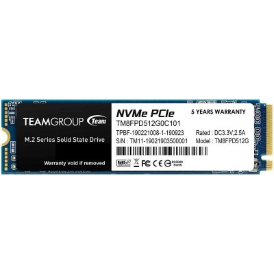 Твердотільний накопичувач SSD Team M.2 NVMe PCIe 3.0 x4 512GB MP33 PRO 2280 TLC