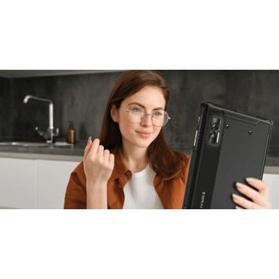 Планшет Doogee R08 10.1" 6ГБ, 256ГБ, LTE, 7680мА•год, Android, чорний