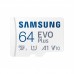 Карта пам'яті Samsung microSDXC    64GB C10 UHS-I R130MB/s Evo Plus + SD