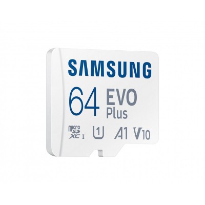 Карта пам'яті Samsung microSDXC    64GB C10 UHS-I R130MB/s Evo Plus + SD