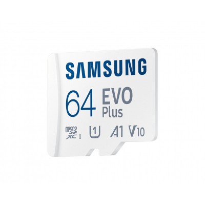 Карта пам'яті Samsung microSDXC    64GB C10 UHS-I R130MB/s Evo Plus + SD