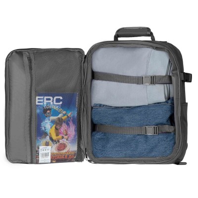 Рюкзак дорожній 2Е Trek, Cabin size, поліестр, EXP, 17/23л, з відсіком для ноутбука 16", сірий Рюкзак дорожній 2Е Trek, Cabin size, поліестр, EXP, 17/23л, з відсіком для ноутбука 16", сірий