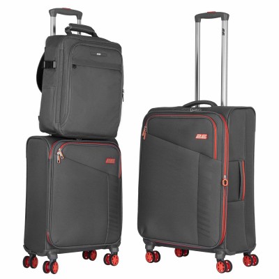 Рюкзак дорожній 2Е Trek, Cabin size, поліестр, EXP, 17/23л, з відсіком для ноутбука 16", сірий Рюкзак дорожній 2Е Trek, Cabin size, поліестр, EXP, 17/23л, з відсіком для ноутбука 16", сірий