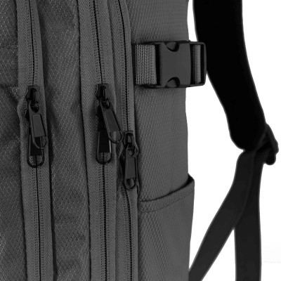 Рюкзак дорожній 2Е Trek, Cabin size, поліестр, EXP, 17/23л, з відсіком для ноутбука 16", сірий Рюкзак дорожній 2Е Trek, Cabin size, поліестр, EXP, 17/23л, з відсіком для ноутбука 16", сірий