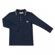 Кофта A-Yugi поло з довгим рукавом (6007-122B-dackblue) Кофта A-Yugi поло з довгим рукавом (6007-122B-dackblue)