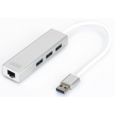 Адаптер DIGITUS USB 3.0 to Gigabit Ethernet Адаптер DIGITUS USB 3.0 to Gigabit Ethernet