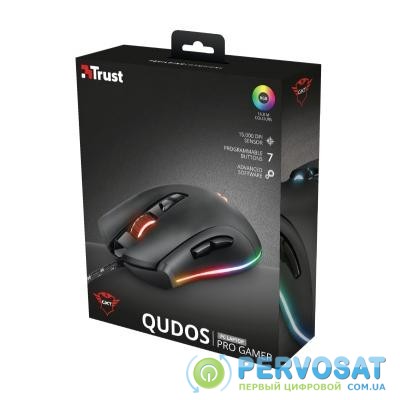Мышка Trust GXT 900 Qudos RGB Gaming USB Black (23400)