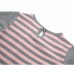 Платье Breeze в полоску с котиком (8185-134G-pink)