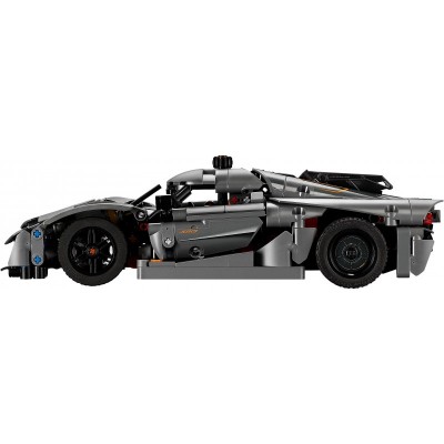 Конструктор LEGO Technic Koenigsegg Jesko Absolut — сірий гіперкар