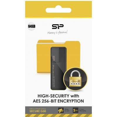 USB флеш накопитель Silicon Power 64GB Secure G50 USB 3.0 (SP064GBUF3G50V1K)