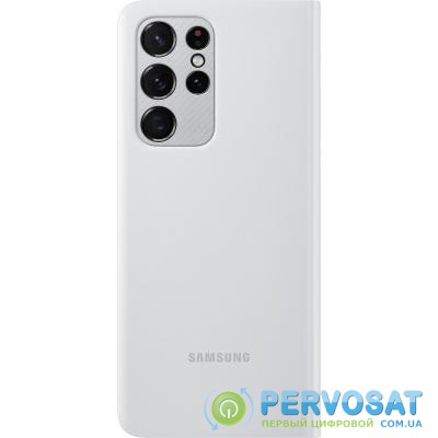 Чехол для моб. телефона Samsung Smart Clear View Cover Samsung Galaxy S21 Ultra Light Gray (EF-ZG998CJEGRU)