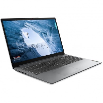 Ноутбук Lenovo IdeaPad 1 15.6&quot; FHD IPS AG, Intel C N4500, 8GB, F256GB, UMA, DOS, сірий