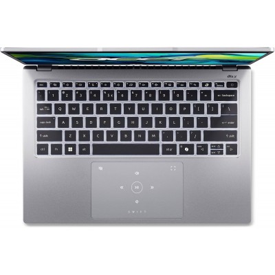 Ноутбук Acer Swift Go 14 SFG14-73 14" 2.8K OLED, Intel U7-155H, 32GB, F1TB, UMA, Win11, сріблястий