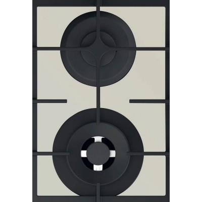 Варильна поверхня Whirlpool газова, 60см, чавун, конфорка з подвійним рядом полум'я, бежевий