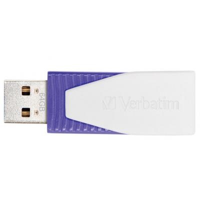 USB флеш накопитель Verbatim 64GB STORE'N'GO SWIVE VIOLET USB 2.0 (49816)