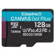 Карта пам'яті Kingston 128GB microSD class 10 UHS-I U3 A2 Canvas Go Plus (SDCG3/128GBSP) Карта пам'яті Kingston 128GB microSD class 10 UHS-I U3 A2 Canvas Go Plus (SDCG3/128GBSP)