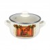 Каструля Ardesto Italian Gourmet, скляна кришка, 2.5 л, айворі, емальована
