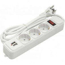 Мережевий фільтр живлення PowerPlant 1.8 м, 3 розетки, USB ( PPSA10M18S3U ) (PPSA10M18S3U)