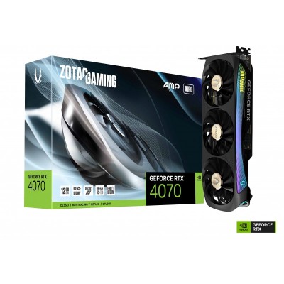 Відеокарта ZOTAC GeForce RTX 4070 12GB GDDR6X AMP AIRO