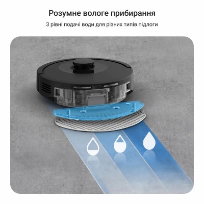 Робот-пилосос Rowenta миючий X-Plorer Serie 85, 6000ПаВт, h=9.7см, 0.26л, конт пил -0.29л, автон. робота до 270хв, чорний