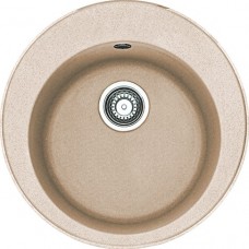 Мийка кухонна Franke Ronda, фраграніт, круг, без крила, 510х510х195мм, чаша - 1, накладна, ROG 610-41, бежевий
