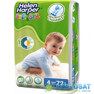 Подгузник Helen Harper Soft&Dry Maxi 7-18 кг 72 шт (5411416060192)