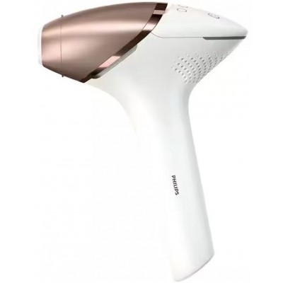 Фотоепілятор Philips Lumea IPL 9900 Series, акумуляторний , кіл-ть спалах.-450000, 2-4 см2, насадок-3, футляр, біло-золотий