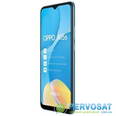 Мобильный телефон Oppo A15s 4/64GB Mystery Blue (OFCPH2179_BLUE_4/64)
