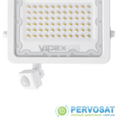 Прожектор VIDEX LED  50W 5000K с датчиком движения (VL-F2e5)