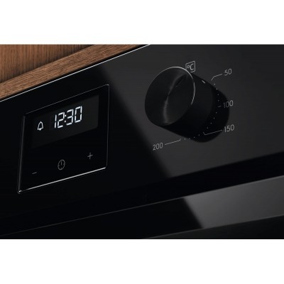 Духова шафа Electrolux електрична, 65л, A, дисплей, конвекція, телескопічні напрямні, чорний