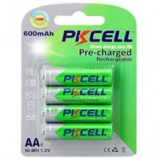 Акумулятор PKCELL AA R6 NiMH 600mAh * 4 (PC/AA600-4BA) Акумулятор PKCELL AA R6 NiMH 600mAh * 4 (PC/AA600-4BA)