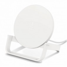 Зарядний пристрій Belkin Stand Wireless Charging Qi, 10W, white (WIB001VFWH) Зарядний пристрій Belkin Stand Wireless Charging Qi, 10W, white (WIB001VFWH)