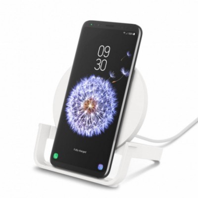 Зарядное устройство Belkin Stand Wireless Charging Qi, 10W, white (WIB001VFWH)