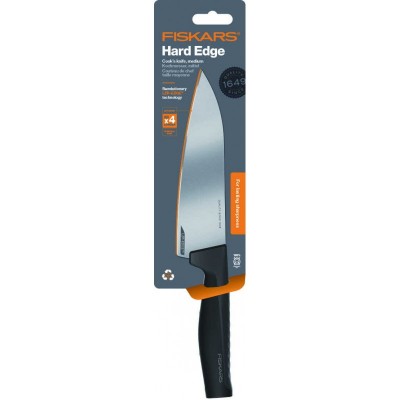 Кухонний ніж кухарський середній Fiskars Hard Edge, 17 см