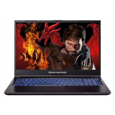 Ноутбук Dream Machines RG2050-15 15.6FHD IPS, Intel i7-13620H, 16GB, F1TB, NVD2050-4, DOS, чорний